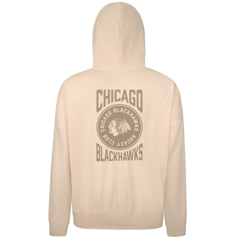 NHL Chicago Blackhawks Levelwear Contact Stamp Pullover Hoodie - Cream