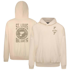 NHL St. Louis Blues Levelwear Contact Stamp Pullover Hoodie - Cream