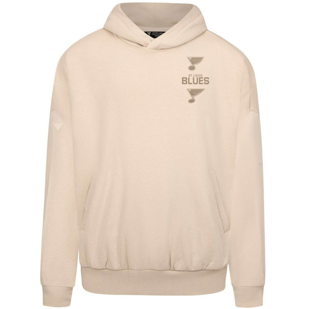 NHL St. Louis Blues Levelwear Contact Stamp Pullover Hoodie - Cream