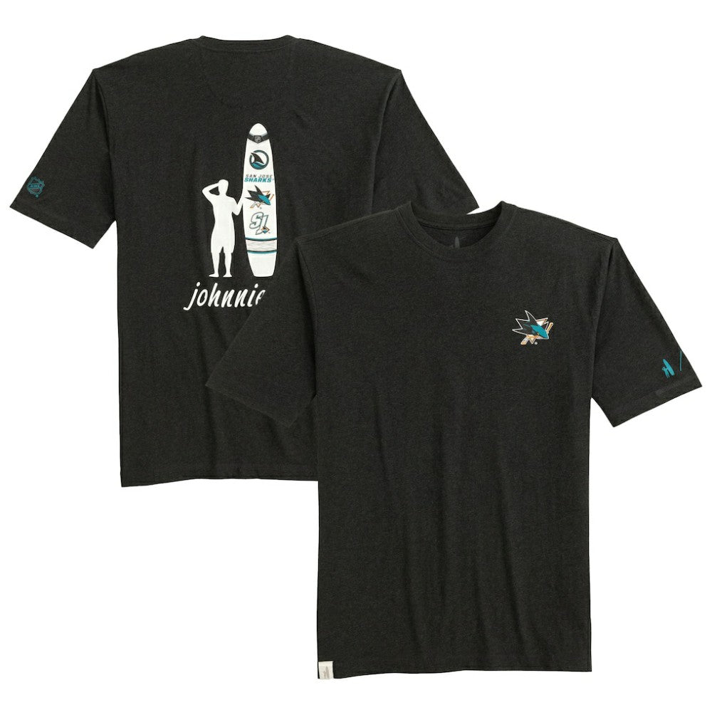 NHL San Jose Sharks johnnie-O Heathered Spencer T-Shirt - Charcoal