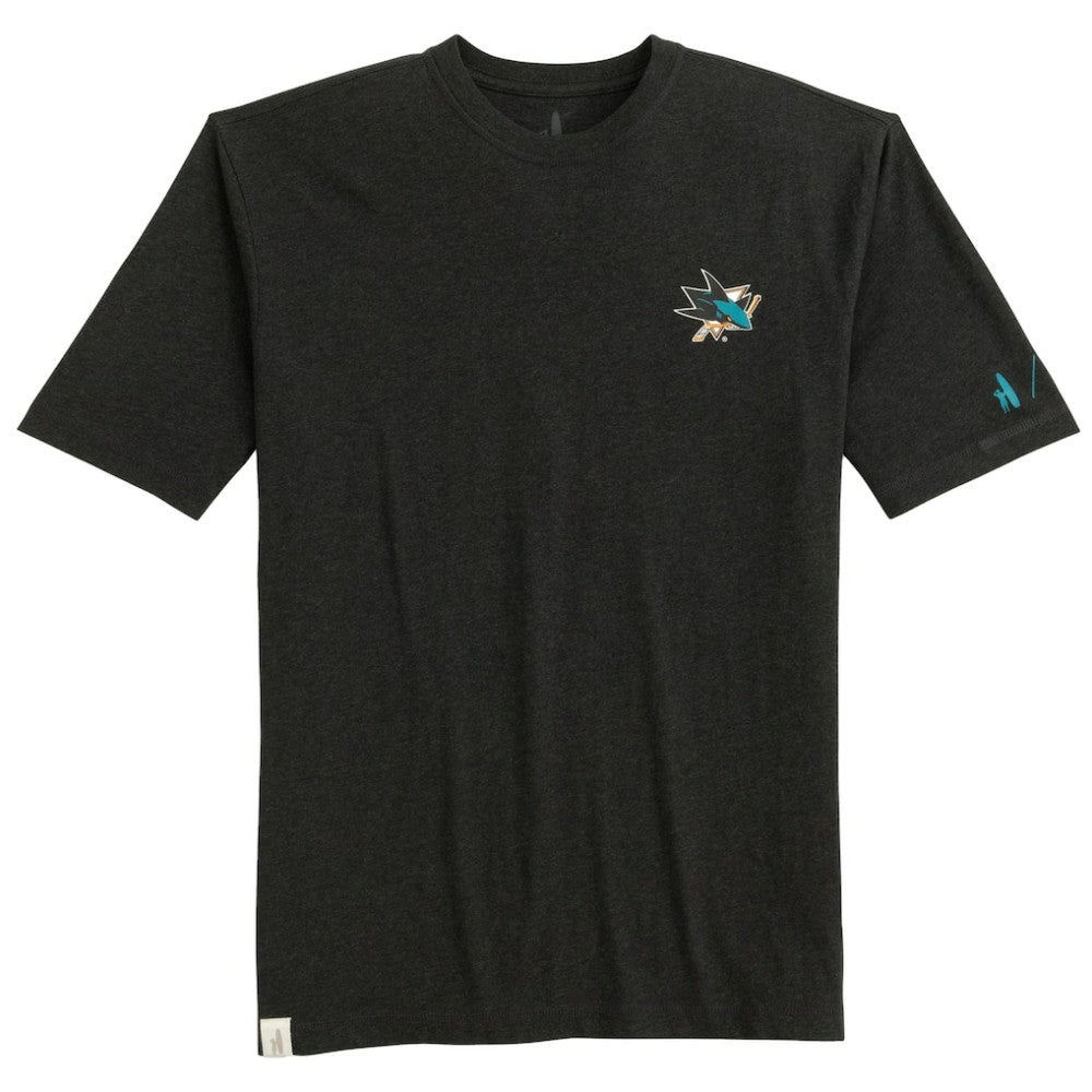 NHL San Jose Sharks johnnie-O Heathered Spencer T-Shirt - Charcoal