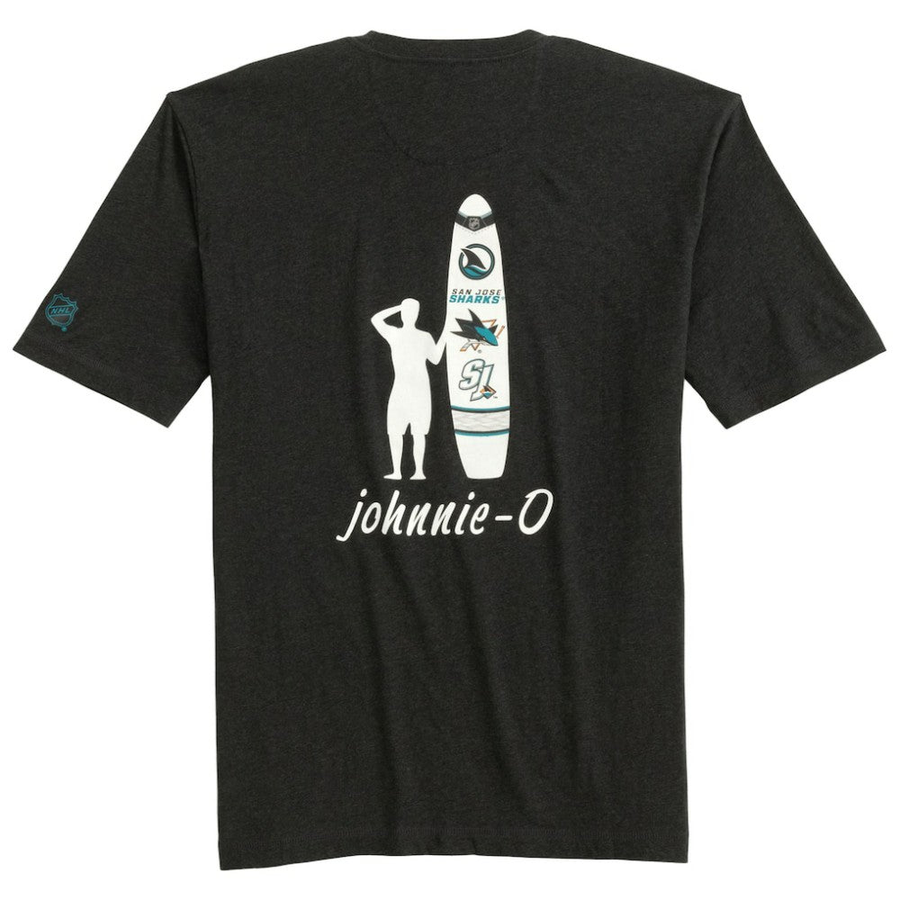NHL San Jose Sharks johnnie-O Heathered Spencer T-Shirt - Charcoal