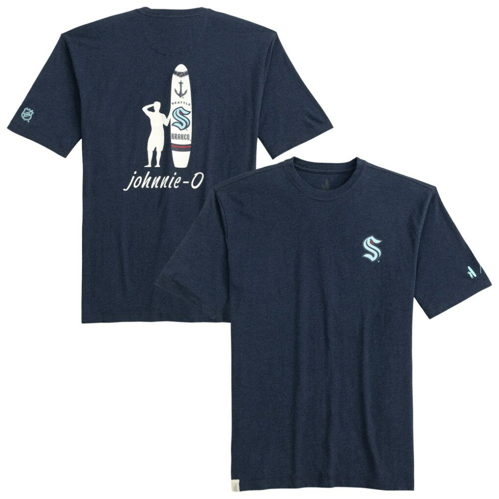 NHL Seattle Kraken johnnie-O Heathered Spencer T-Shirt - Navy