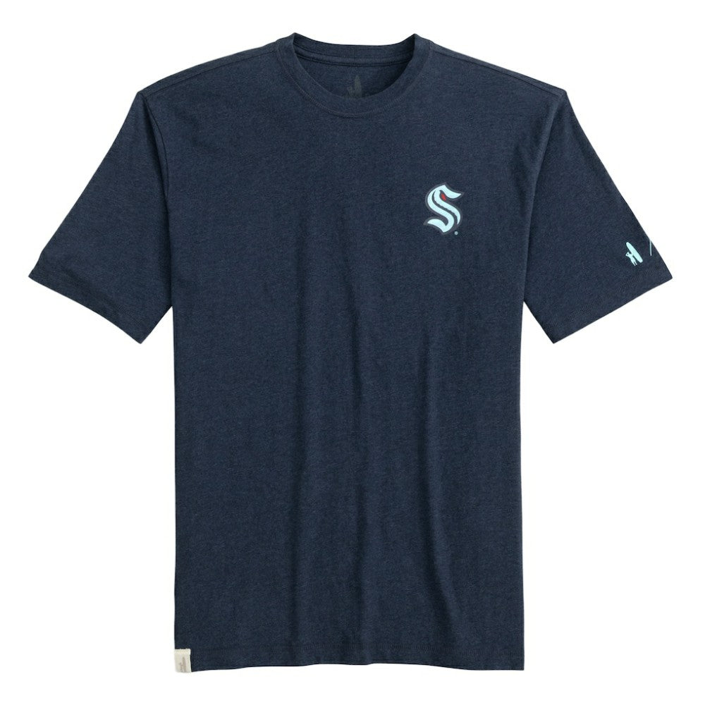 NHL Seattle Kraken johnnie-O Heathered Spencer T-Shirt - Navy
