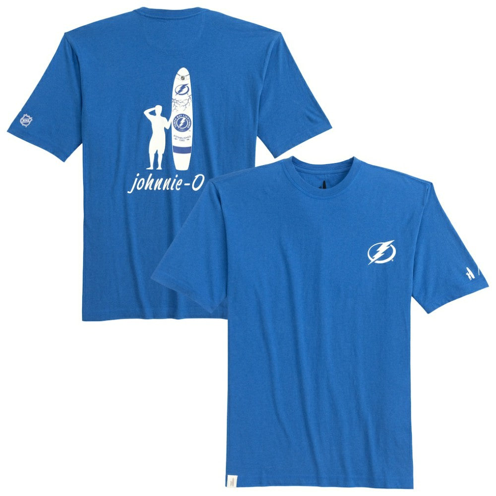 NHL Tampa Bay Lightning johnnie-O Heathered Spencer T-Shirt - Blue