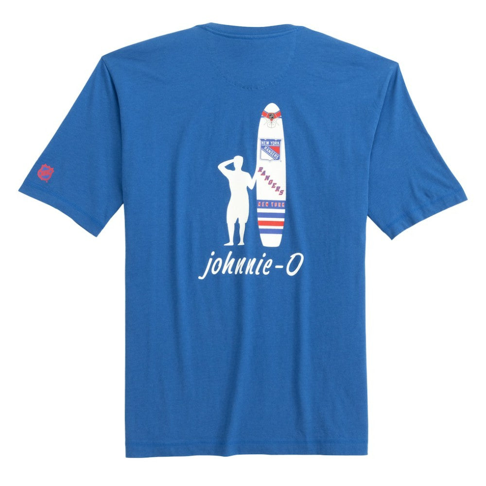 NHL New York Rangers johnnie-O Heathered Spencer T-Shirt - Blue