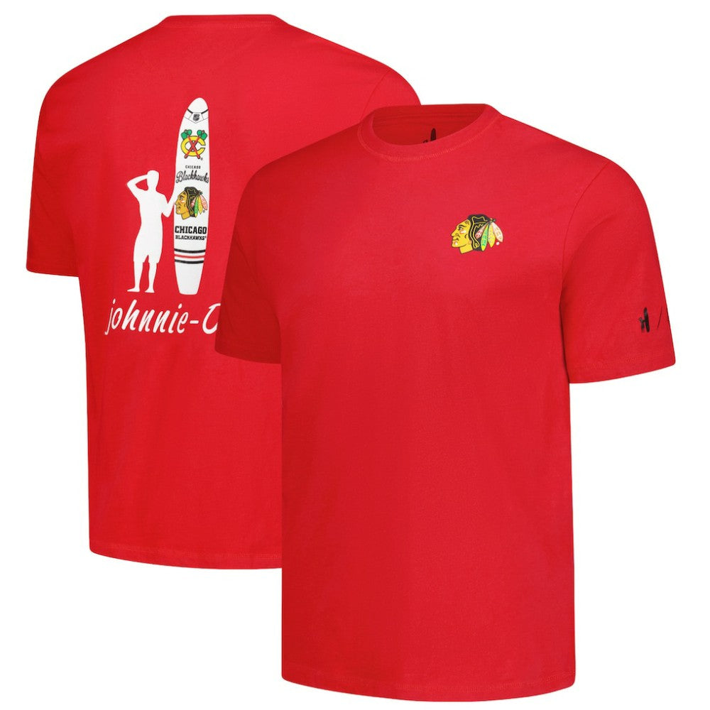 NHL Chicago Blackhawks johnnie-O Heathered Spencer T-Shirt - Red