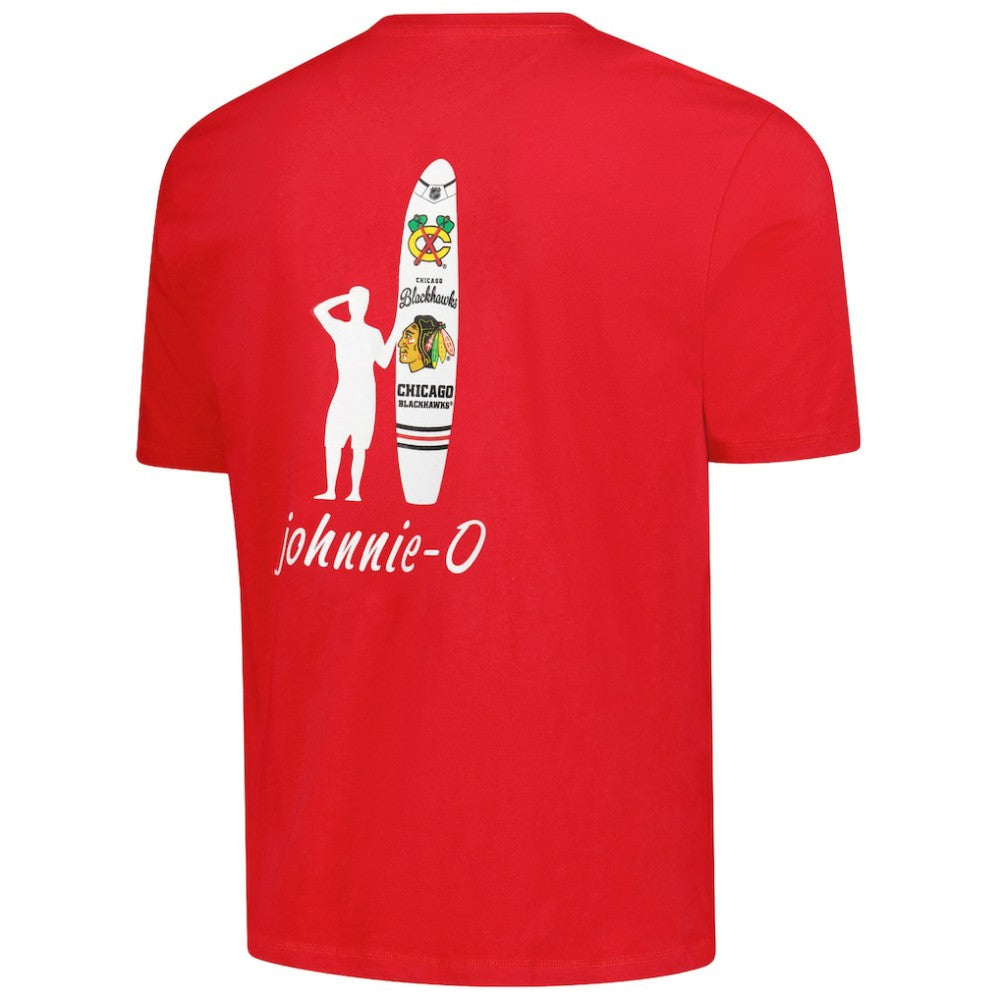 NHL Chicago Blackhawks johnnie-O Heathered Spencer T-Shirt - Red