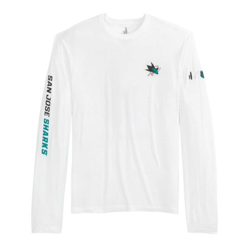 NHL San Jose Sharks johnnie-O Adam Long Sleeve T-Shirt - White