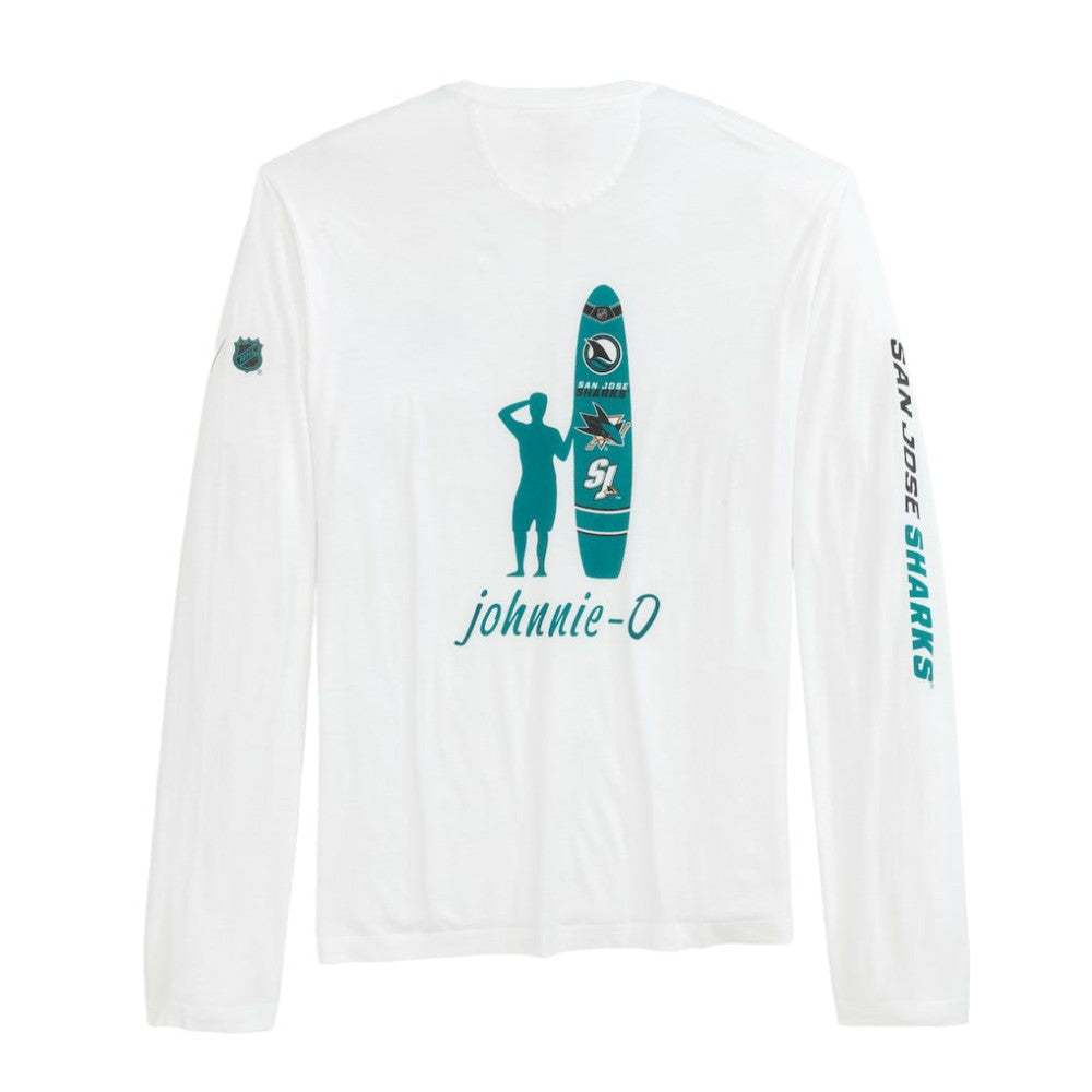NHL San Jose Sharks johnnie-O Adam Long Sleeve T-Shirt - White