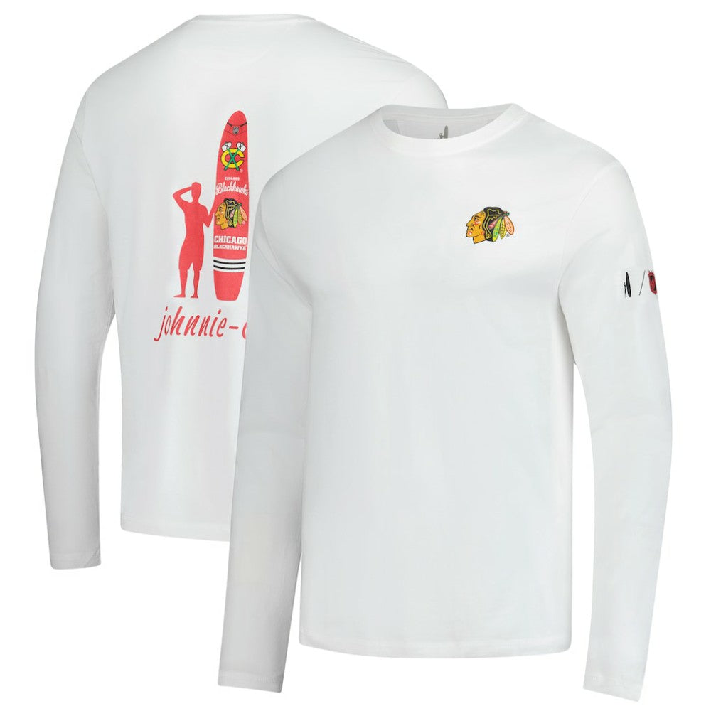 NHL Chicago Blackhawks johnnie-O Adam Long Sleeve T-Shirt - White