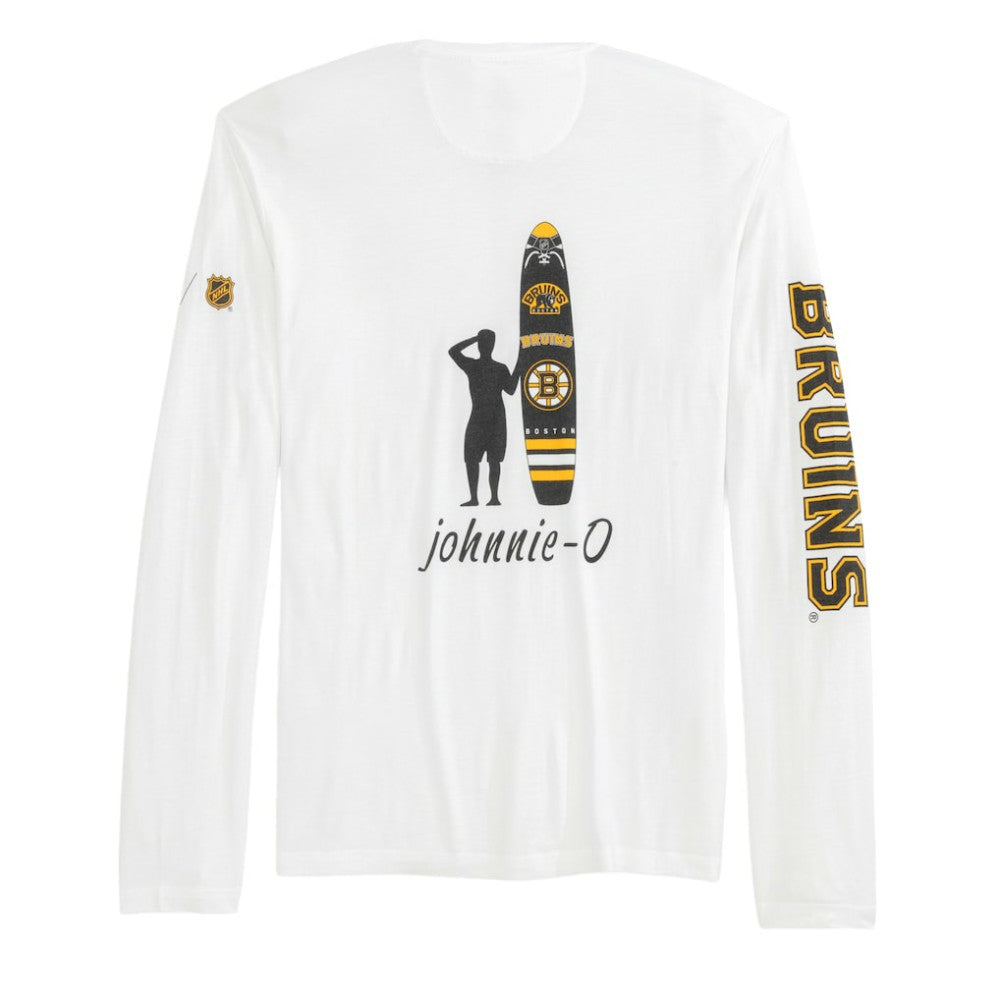NHL Boston Bruins johnnie-O Adam Long Sleeve T-Shirt - White