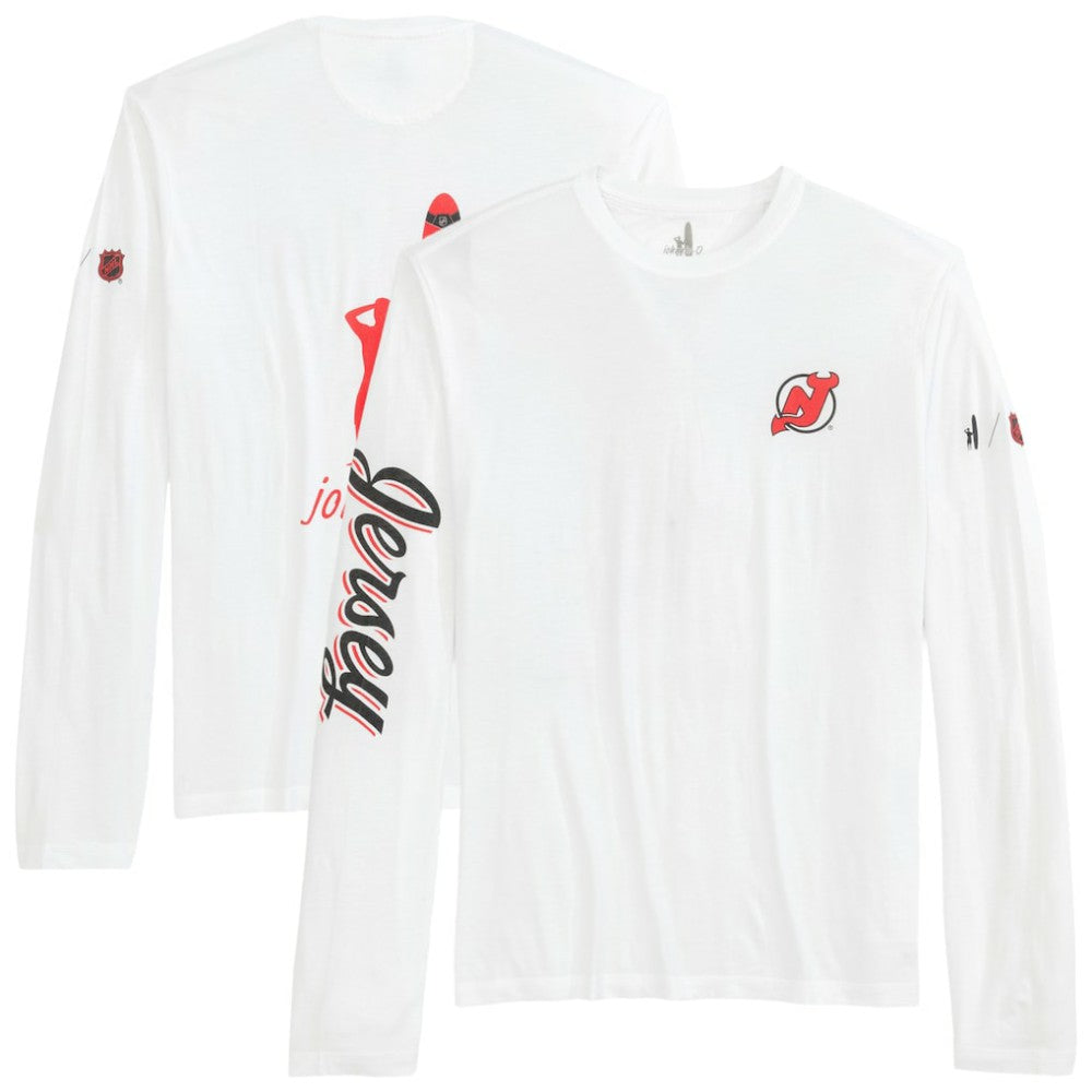NHL New Jersey Devils johnnie-O Adam Long Sleeve T-Shirt - White
