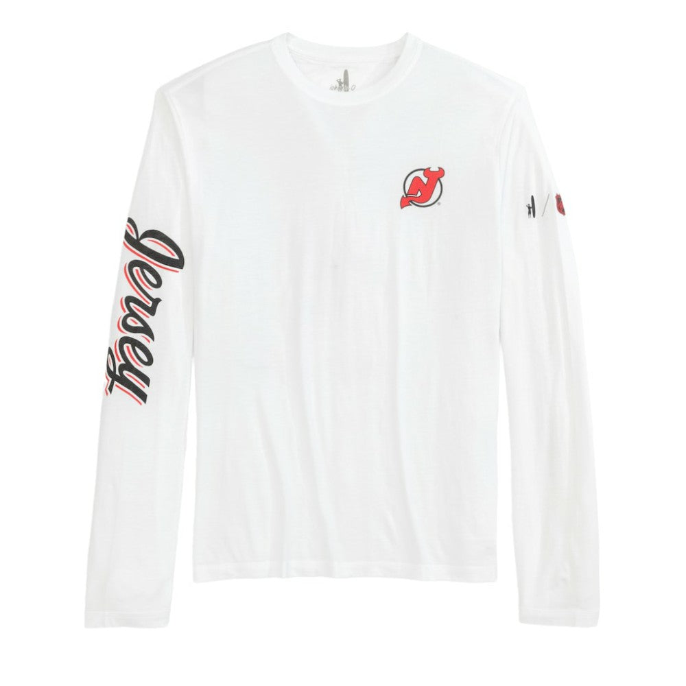 NHL New Jersey Devils johnnie-O Adam Long Sleeve T-Shirt - White