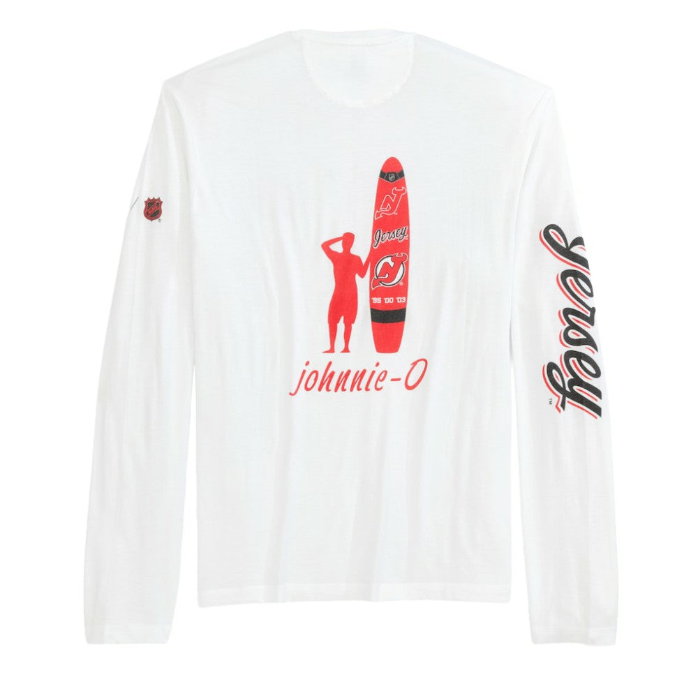 NHL New Jersey Devils johnnie-O Adam Long Sleeve T-Shirt - White