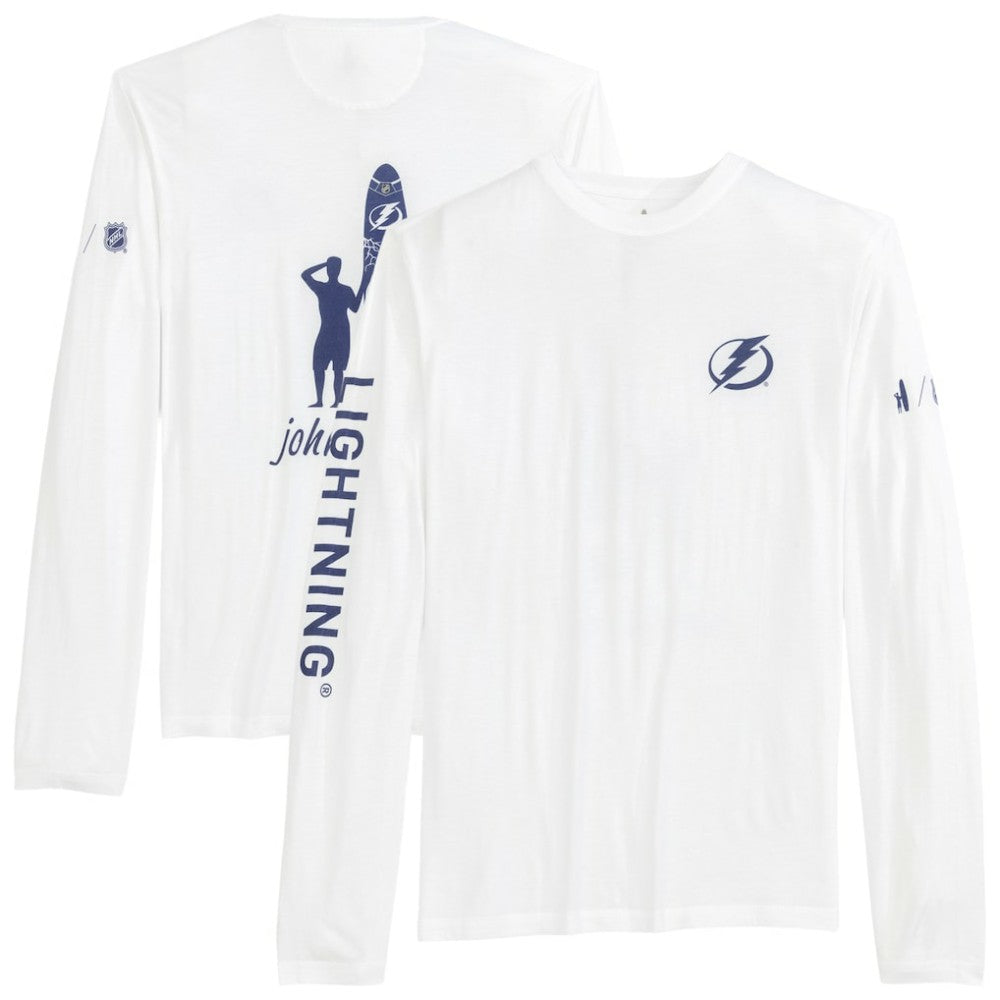 NHL Tampa Bay Lightning johnnie-O Adam Long Sleeve T-Shirt - White