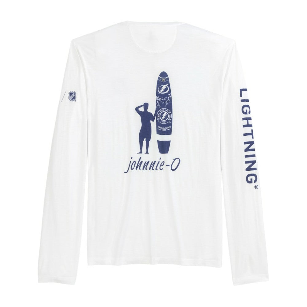 NHL Tampa Bay Lightning johnnie-O Adam Long Sleeve T-Shirt - White