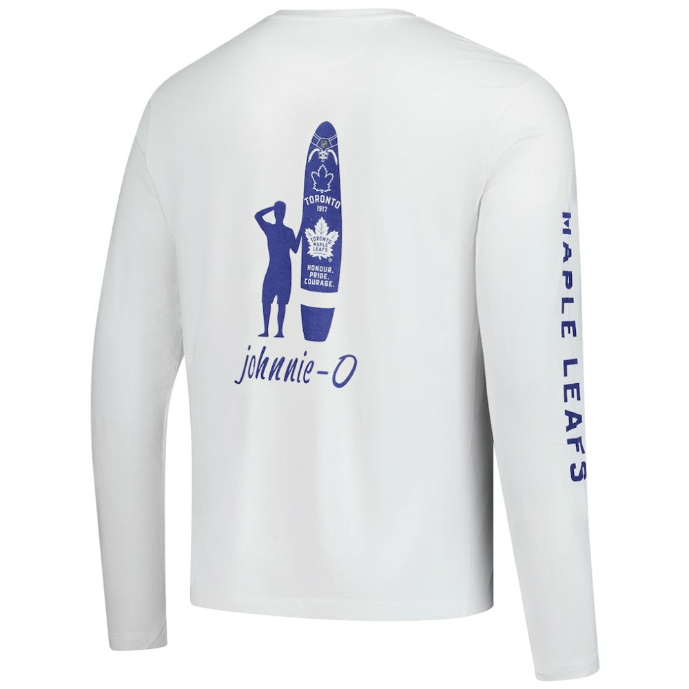 NHL Toronto Maple Leafs johnnie-O Adam Long Sleeve T-Shirt - White