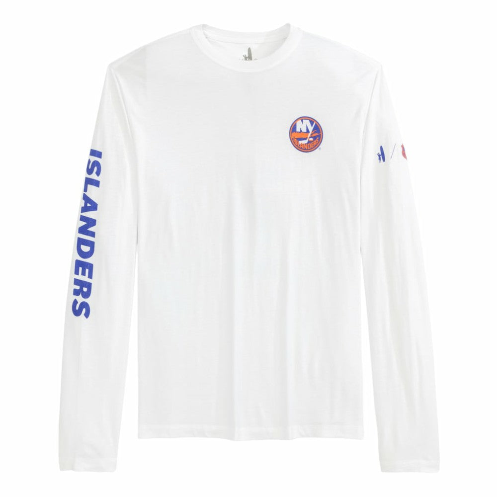 NHL New York Islanders johnnie-O Adam Long Sleeve T-Shirt - White