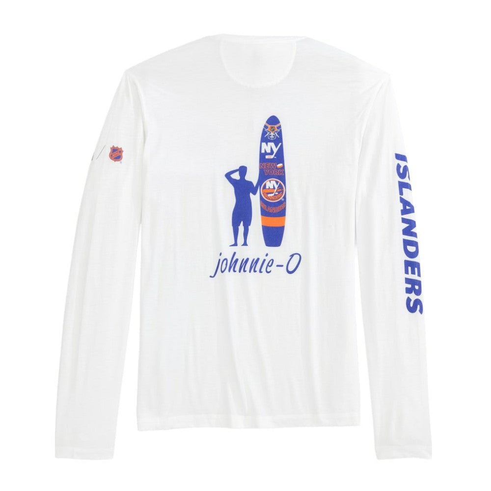 NHL New York Islanders johnnie-O Adam Long Sleeve T-Shirt - White