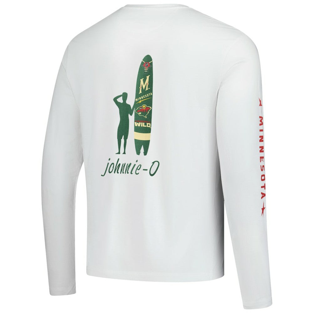 NHL Minnesota Wild johnnie-O Adam Long Sleeve T-Shirt - White