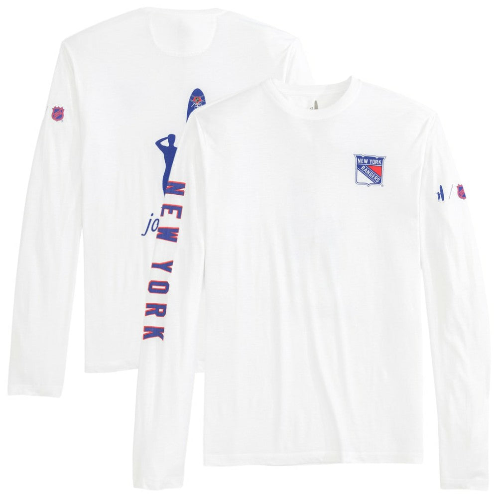 NHL New York Rangers johnnie-O Adam Long Sleeve T-Shirt - White