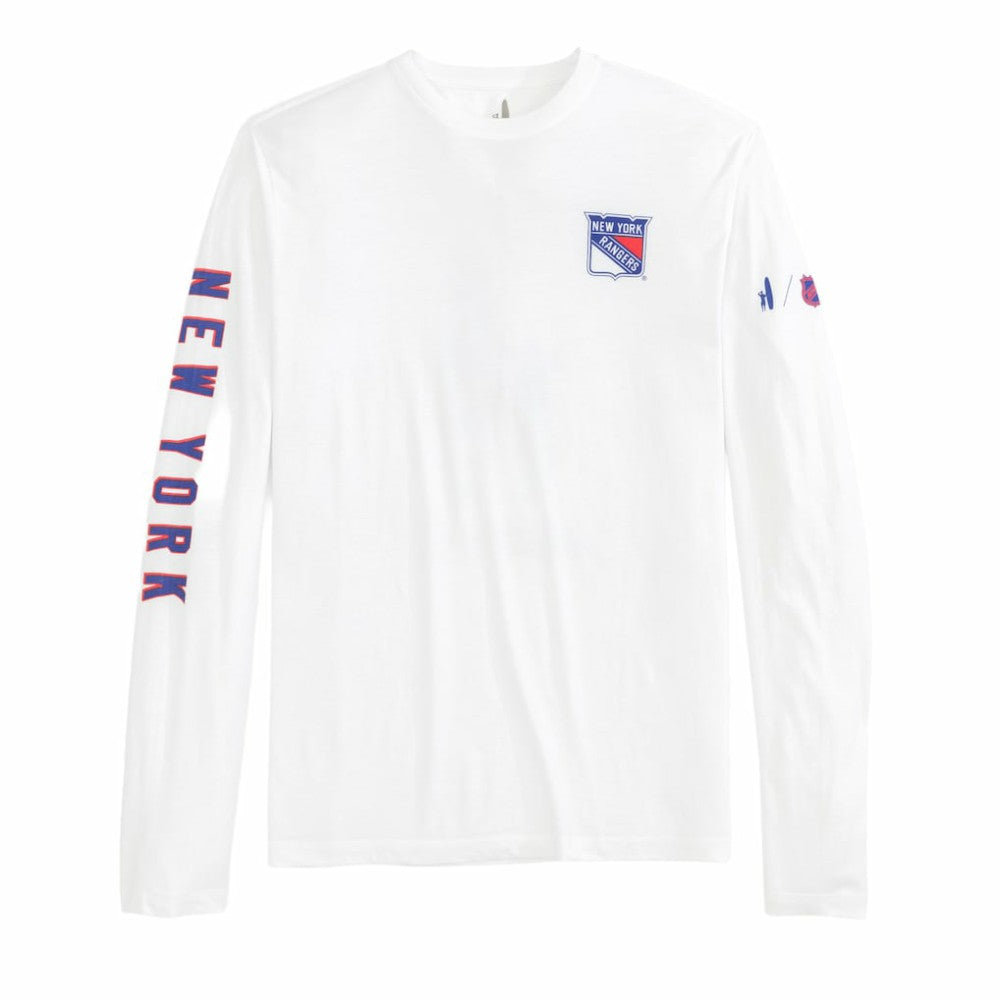 NHL New York Rangers johnnie-O Adam Long Sleeve T-Shirt - White