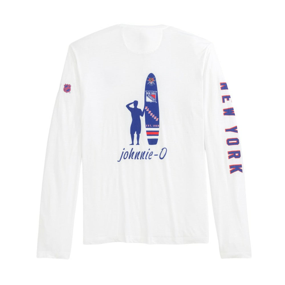 NHL New York Rangers johnnie-O Adam Long Sleeve T-Shirt - White