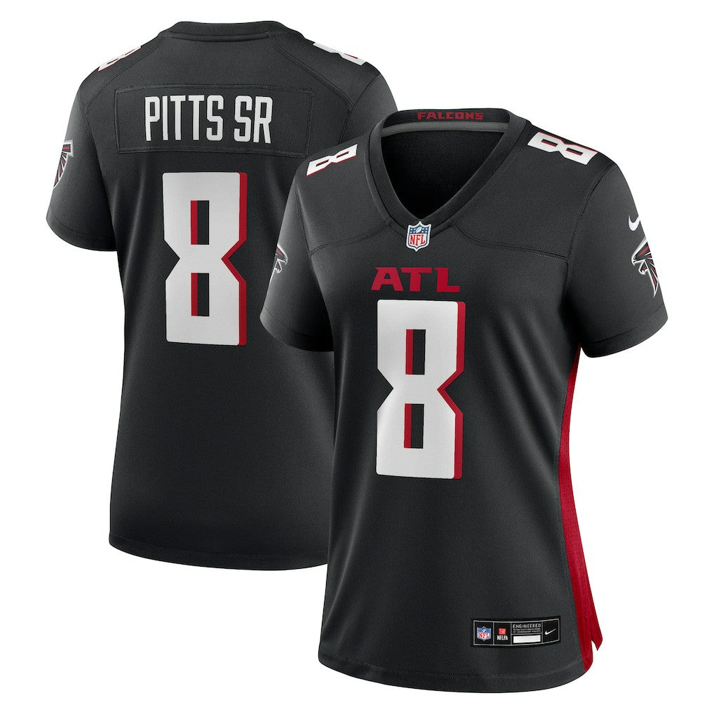 Kyle Pitts Sr. Atlanta Falcons Women's Game Jersey Black