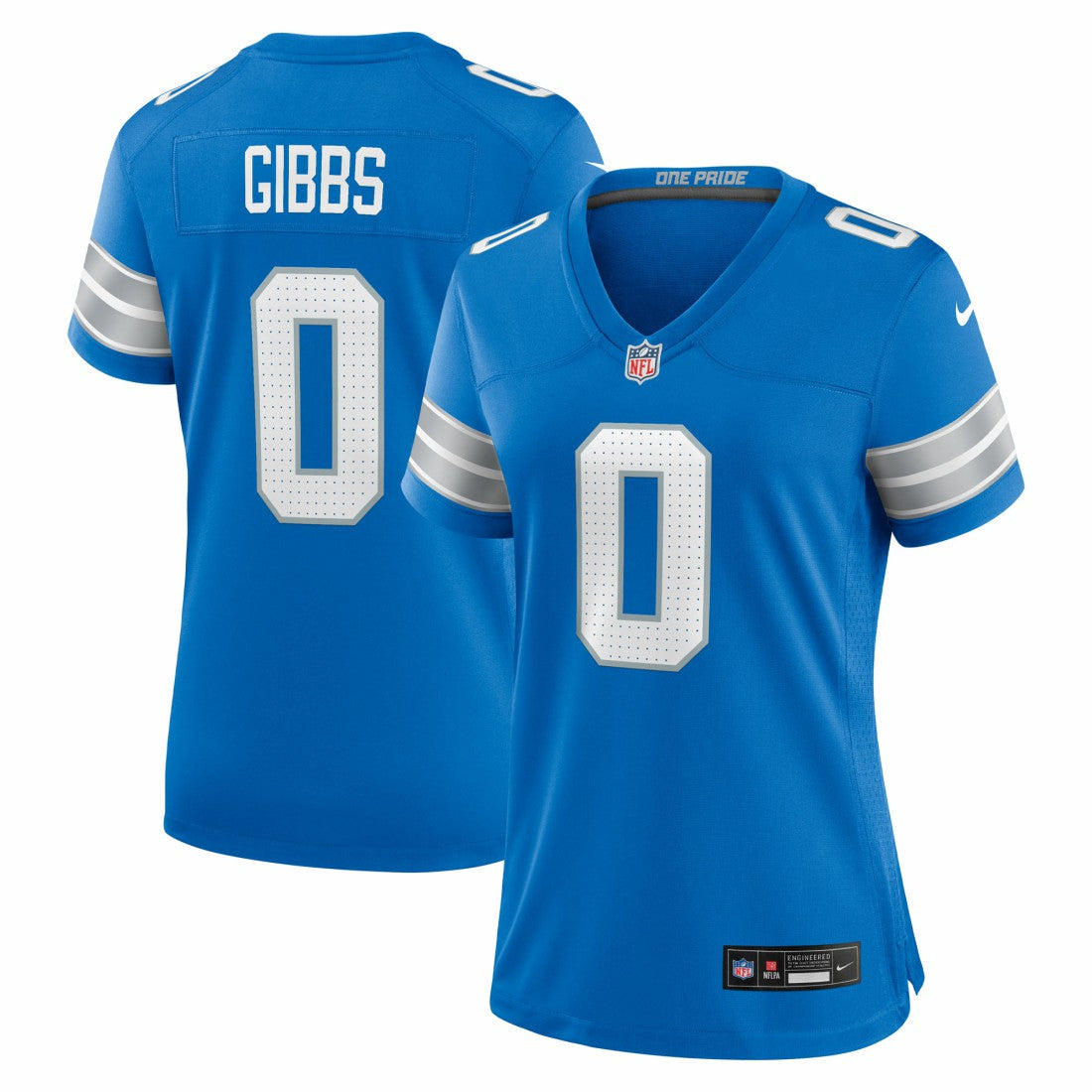 Jahmyr Gibbs Detroit Lions Women's Game Player Jersey Blue