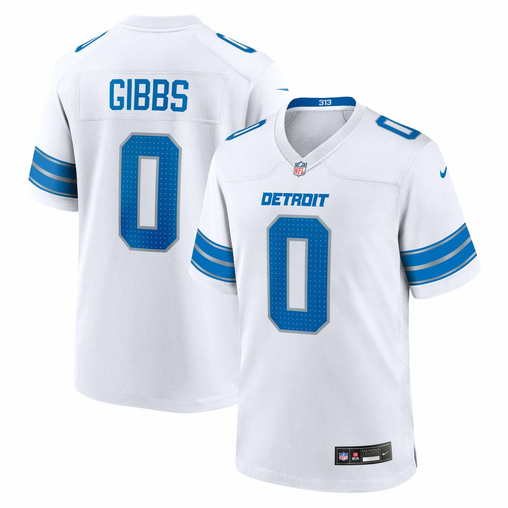 Jahmyr Gibbs Detroit Lions Game Player Jersey White