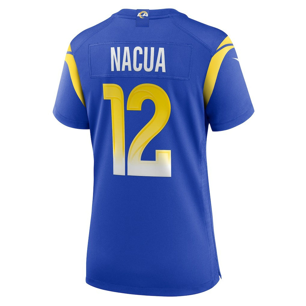 Puka Nacua Los Angeles Rams Women's Game Player Jersey Royal