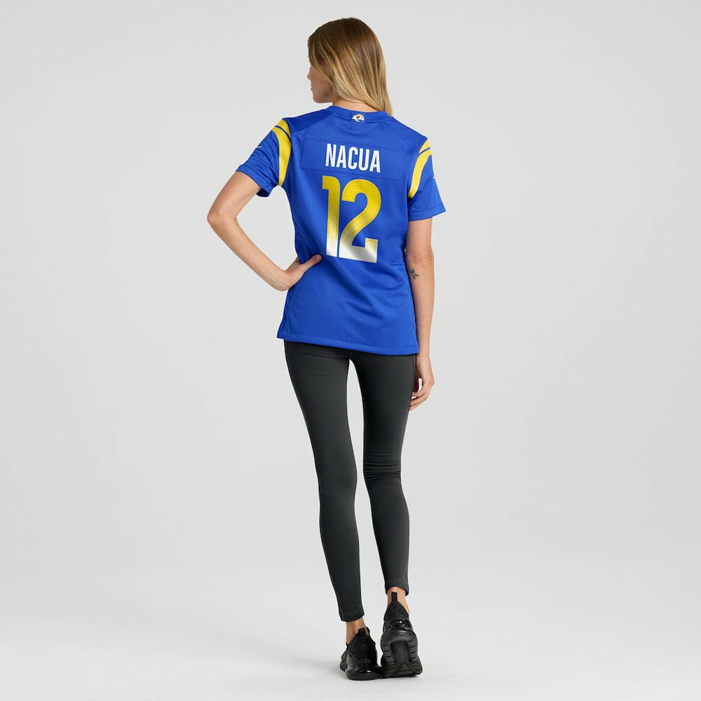 Puka Nacua Los Angeles Rams Women's Game Player Jersey Royal