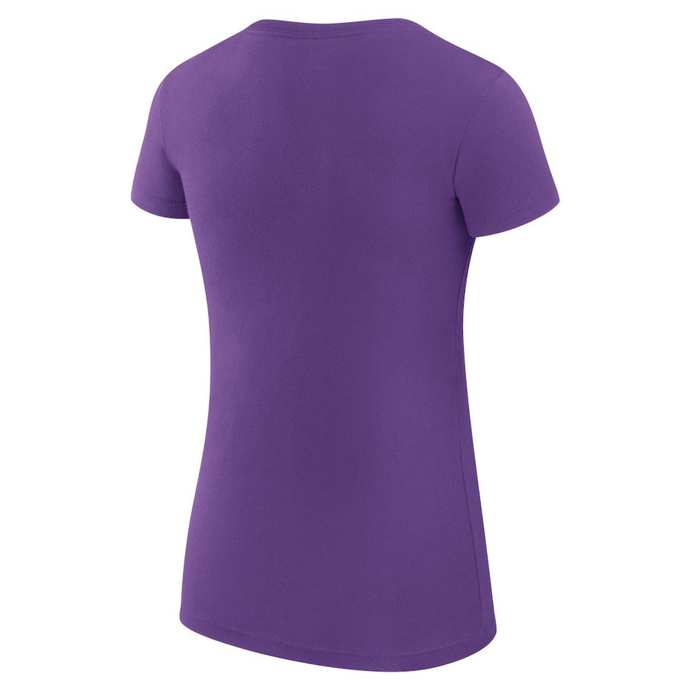 Minnesota Vikings G-III 4Her by Carl Banks Women's Super-Slim Fit Lightweight Subtle Football T-Shirt Purple