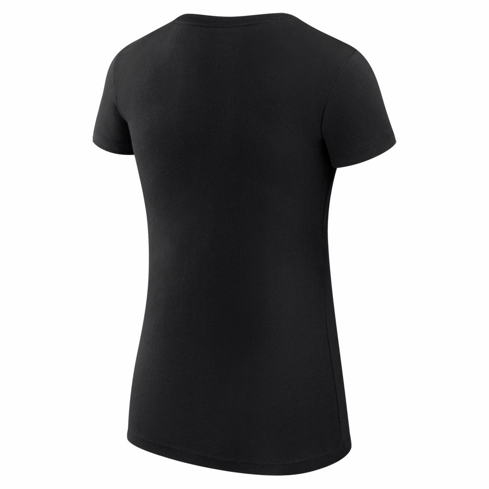 Detroit Lions G-III 4Her by Carl Banks Women's Super-Slim Fit Lightweight Subtle Football T-Shirt Black