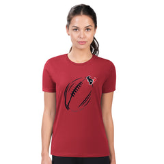 Houston Texans G-III 4Her by Carl Banks Women's Super-Slim Fit Lightweight Subtle Football T-Shirt Red