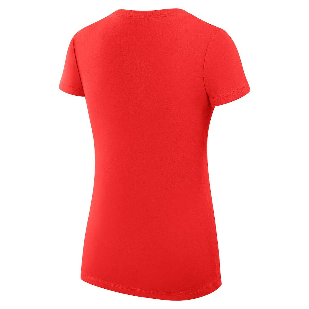 Buffalo Bills G-III 4Her by Carl Banks Women's Super-Slim Fit Lightweight Collage Team V-Neck T-Shirt Red