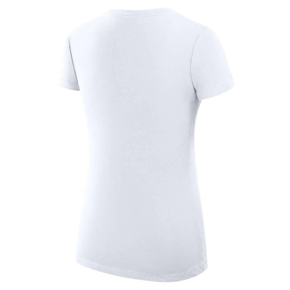 Cincinnati Bengals G-III 4Her by Carl Banks Women's Super-Slim Fit Lightweight Collage Team V-Neck T-Shirt White