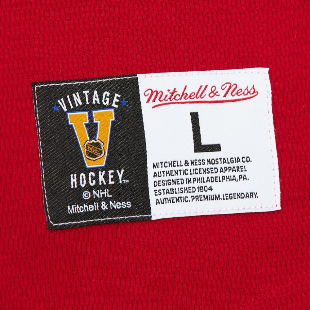 NHL New York Rangers Mitchell & Ness Thermal Henley Long Sleeve T-Shirt - Red