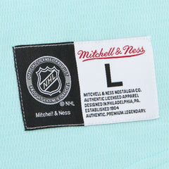 NHL Seattle Kraken Mitchell & Ness Thermal Henley Long Sleeve T-Shirt - Light Blue