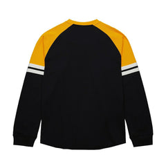 NHL Boston Bruins Mitchell & Ness Thermal Henley Long Sleeve T-Shirt - Black
