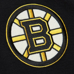 NHL Boston Bruins Mitchell & Ness Thermal Henley Long Sleeve T-Shirt - Black