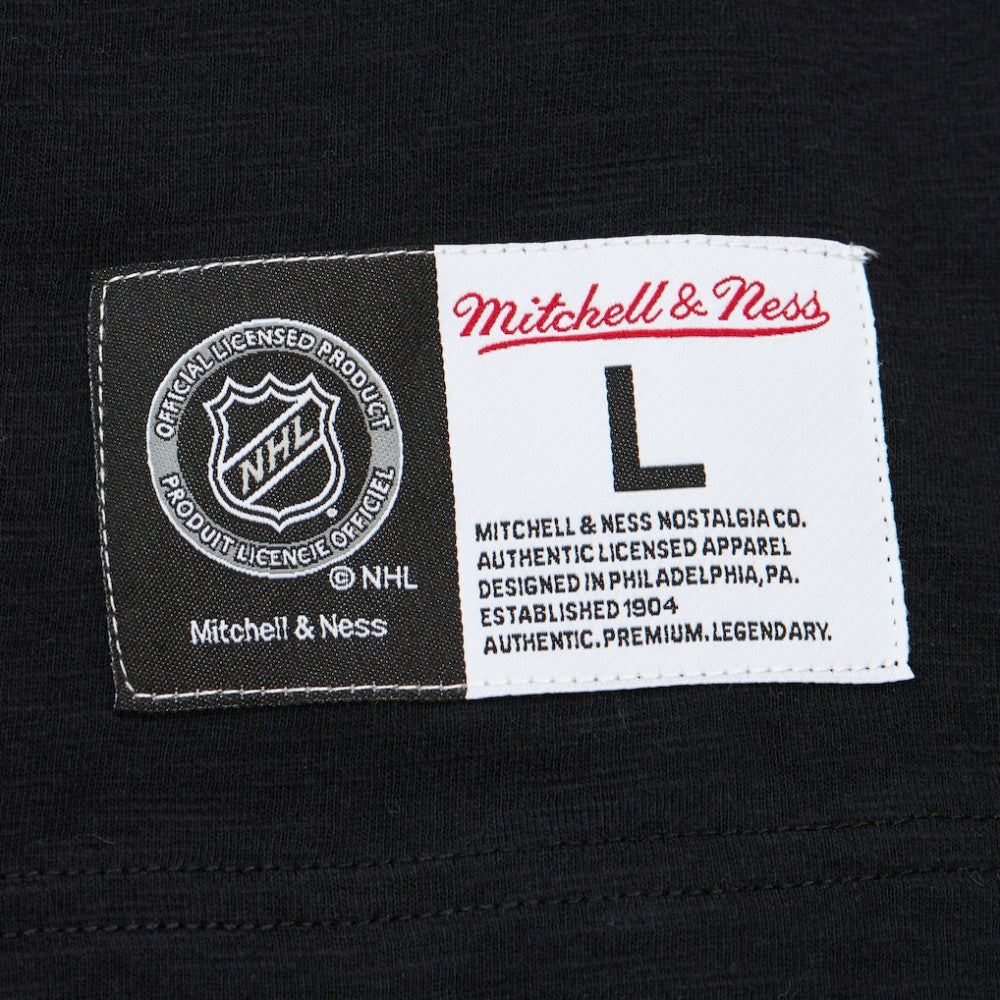 NHL Carolina Hurricanes Mitchell & Ness Legendary Slub Raglan Long Sleeve T-Shirt - Black/Red