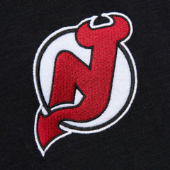 NHL New Jersey Devils Mitchell & Ness Legendary Slub Raglan Long Sleeve T-Shirt - Black/Red