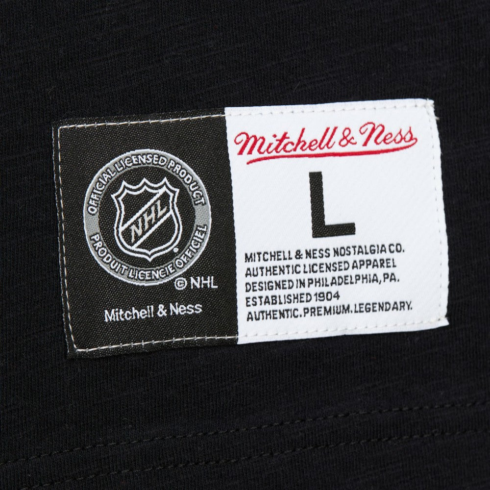 NHL New Jersey Devils Mitchell & Ness Legendary Slub Raglan Long Sleeve T-Shirt - Black/Red