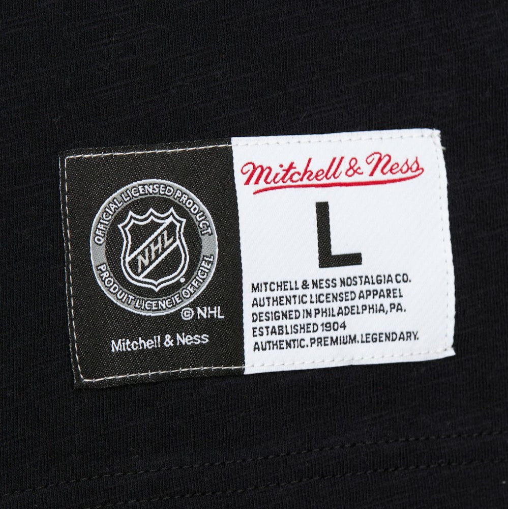 NHL Pittsburgh Penguins Mitchell & Ness Legendary Slub Raglan Long Sleeve T-Shirt - Black/Gold