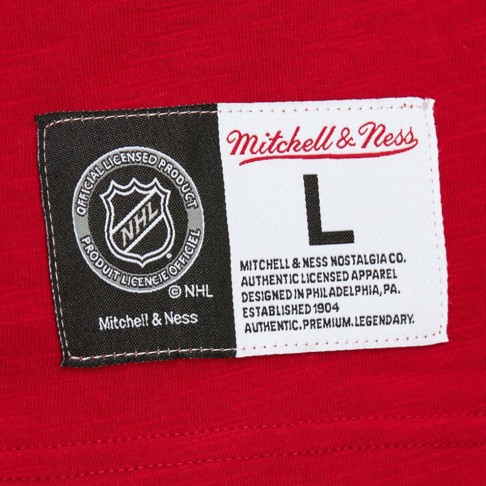 NHL Detroit Red Wings Mitchell & Ness Legendary Slub Raglan Long Sleeve T-Shirt - Red/Black