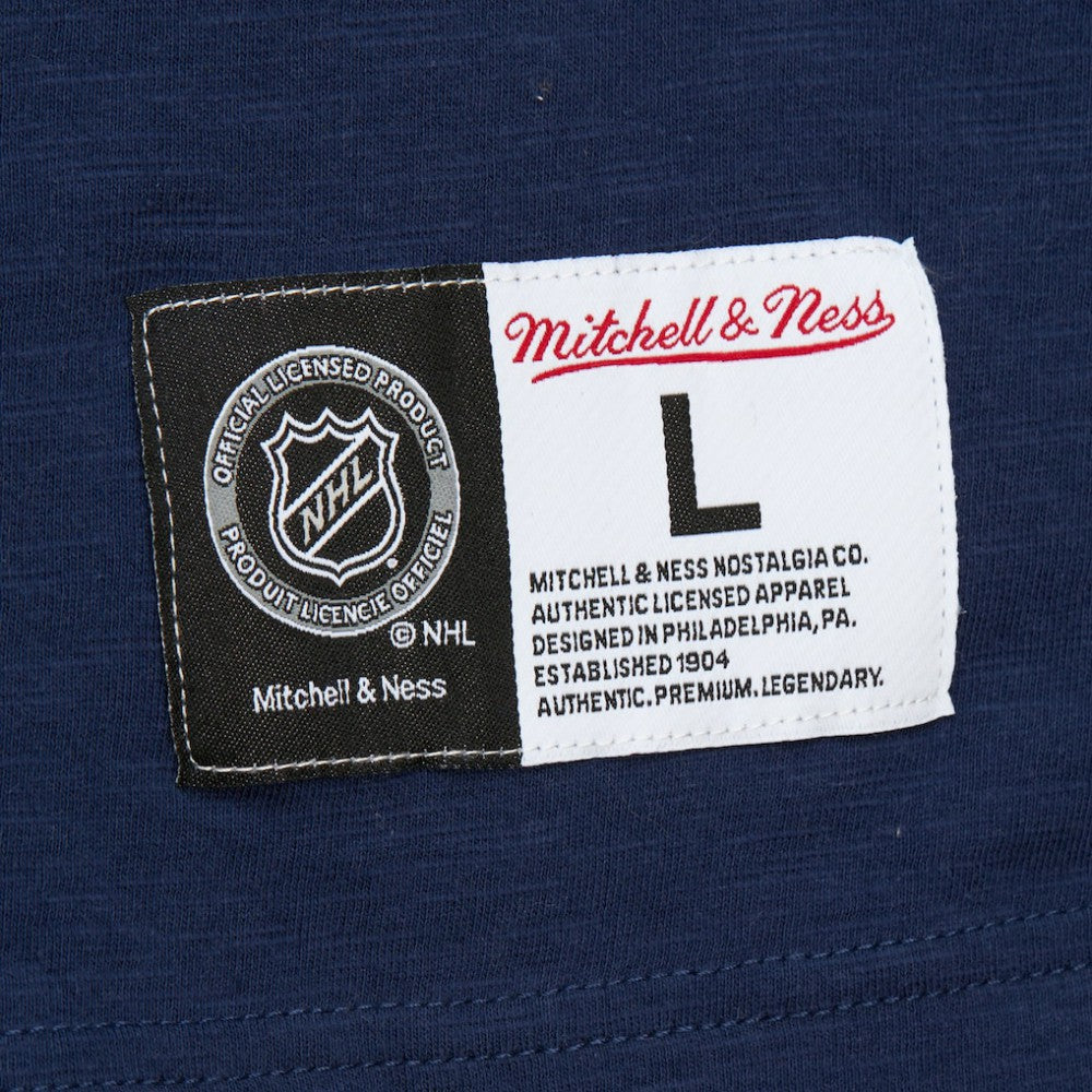 NHL Washington Capitals Mitchell & Ness Legendary Slub Raglan Long Sleeve T-Shirt - Navy/Red