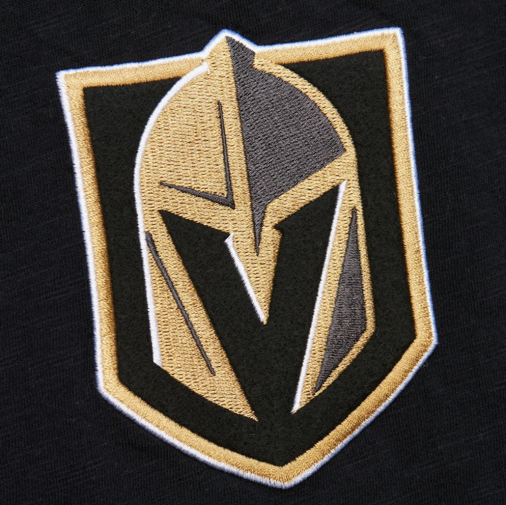 NHL Vegas Golden Knights Mitchell & Ness Legendary Slub Raglan Long Sleeve T-Shirt - Black/Gold