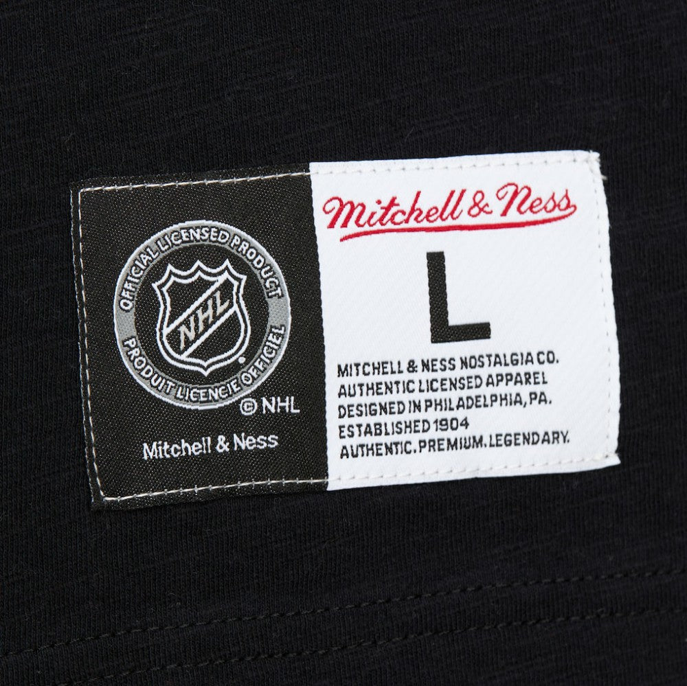 NHL Boston Bruins Mitchell & Ness Legendary Slub Raglan Long Sleeve T-Shirt - Black/Gold